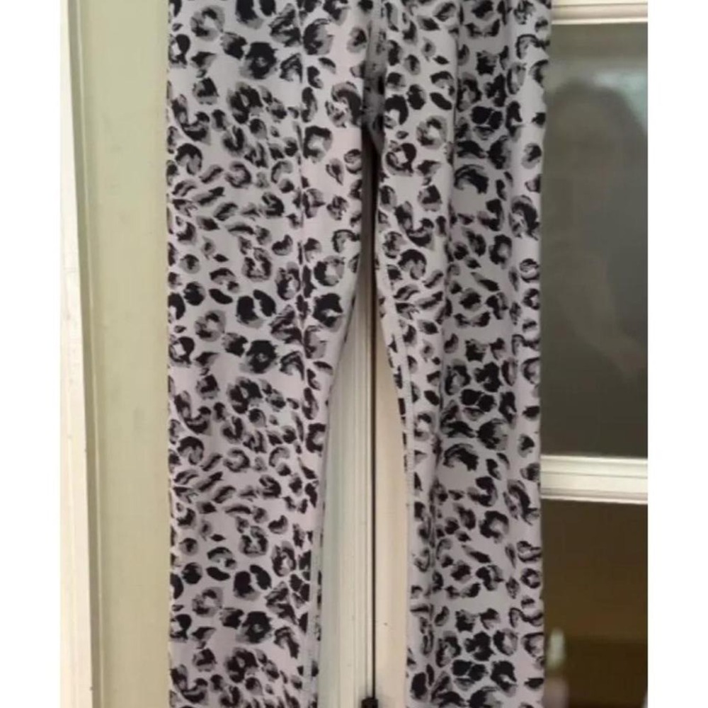 Varley Century Animal Print Tan Taupe Leopard High Rise 7/8 Leggings Sz XS EUC